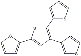 2,5-Bis(thiophen-2-yl)-3-(thiophen-3-yl)thiophene Structure