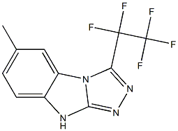 3-(Pentafluoroethyl)-6-methyl-9H-1,2,4-triazolo[4,3-a]benzimidazole Structure