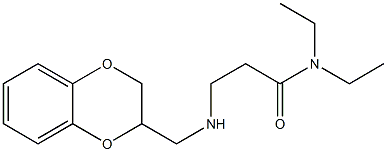 3-[[(1,4-Benzodioxan-2-yl)methyl]amino]-N,N-diethylpropionamide 구조식 이미지