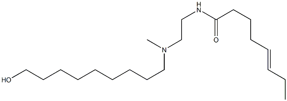 N-[2-[N-(9-Hydroxynonyl)-N-methylamino]ethyl]-5-octenamide 구조식 이미지