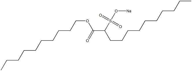 2-(Sodiosulfo)dodecanoic acid decyl ester 구조식 이미지