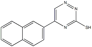 5-(2-Naphtyl)-1,2,4-triazine-3-thiol Structure