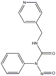 1-Nitroso-1-phenyl-3-[(4-pyridinyl)methyl]urea Structure