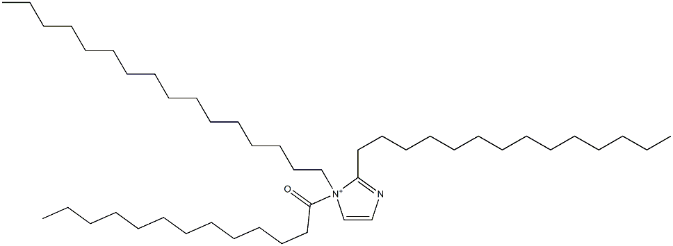 1-Hexadecyl-1-tridecanoyl-2-tetradecyl-1H-imidazol-1-ium Structure