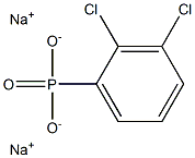 2,3-Dichlorophenylphosphonic acid disodium salt Structure