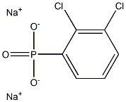 2,3-Dichlorophenylphosphonic acid disodium salt 구조식 이미지