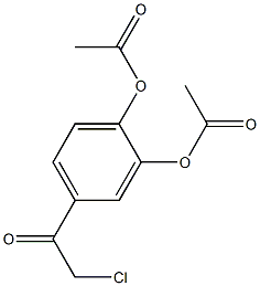 4-Chloroaceto-1,2-diacetoxybenzene Structure