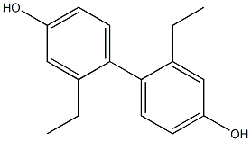 2,2'-Diethyl-1,1'-biphenyl-4,4'-diol 구조식 이미지