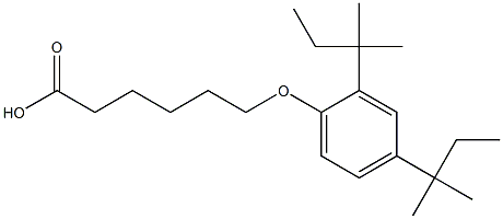 6-(2,4-Di-tert-pentylphenoxy)hexanoic acid Structure
