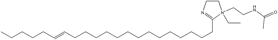 1-[2-(Acetylamino)ethyl]-1-ethyl-2-(15-henicosenyl)-2-imidazoline-1-ium 구조식 이미지