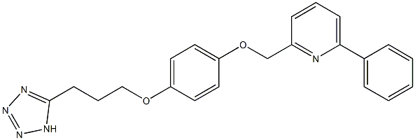 2-[4-[3-(1H-Tetrazol-5-yl)propoxy]phenoxymethyl]-6-phenylpyridine 구조식 이미지