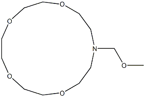 1-(Methoxymethyl)-1-aza-4,7,10,13-tetraoxacyclopentadecane 구조식 이미지