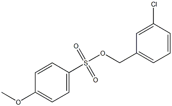 4-Methoxybenzenesulfonic acid 3-chlorobenzyl ester 구조식 이미지