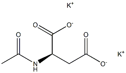 (R)-2-Acetylaminobutanedioic acid dipotassium salt Structure