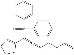 1-(1-Cyclopentenyl)-1-(diphenylphosphinyl)-1,2,6-heptatriene 구조식 이미지