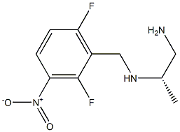 (2S)-2-[(3-Nitro-2,6-difluorobenzyl)amino]propan-1-amine 구조식 이미지