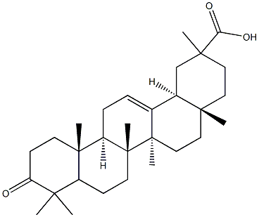 3-Oxoolean-12-en-29-oic acid Structure