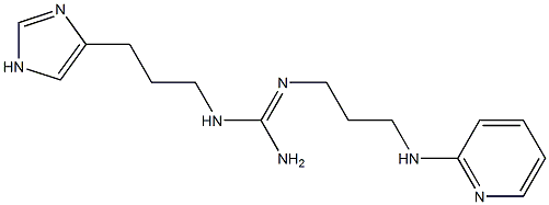 1-[3-(1H-Imidazol-4-yl)propyl]-2-[3-(2-pyridinylamino)propyl]guanidine 구조식 이미지