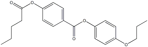 p-Pentanoyloxybenzoic acid p-propoxyphenyl ester 구조식 이미지