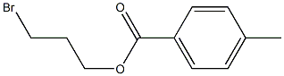 4-Methylbenzenecarboxylic acid 3-bromopropyl ester 구조식 이미지