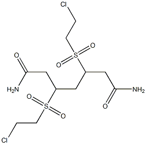 3,5-Bis(2-chloroethylsulfonyl)pimelamide 구조식 이미지