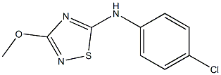 3-Methoxy-5-(4-chlorophenyl)amino-1,2,4-thiadiazole 구조식 이미지