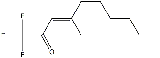 Trifluoromethyl[(E)-2-methyl-1-octenyl] ketone Structure