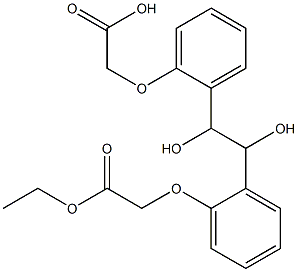 2,2'-[(1,2-Dihydroxyethylene)bis(2,1-phenyleneoxy)]bis(acetic acid ethyl) ester Structure