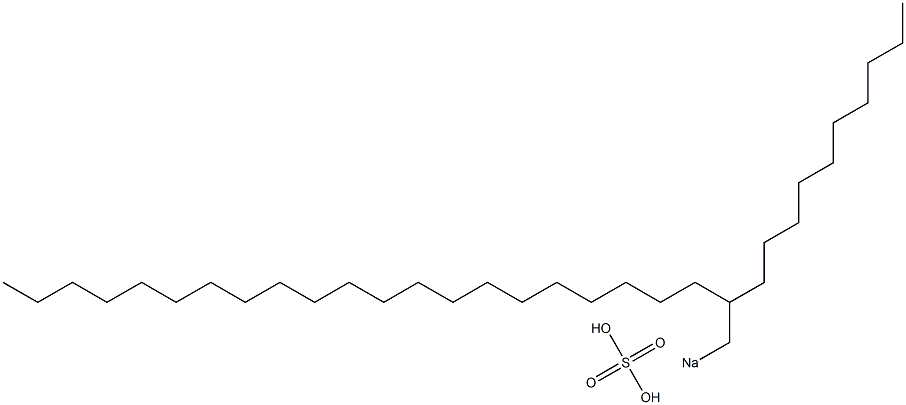 Sulfuric acid 2-decyltricosyl=sodium salt 구조식 이미지