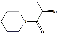 (-)-1-[(R)-2-Bromopropionyl]piperidine Structure