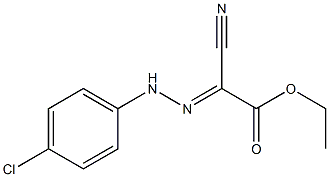 2-[2-(4-Chlorophenyl)hydrazono]-2-cyanoacetic acid ethyl ester 구조식 이미지