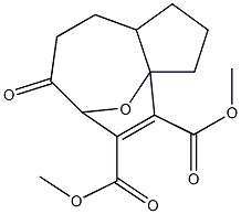 1,4-Epoxy-5-oxobicyclo[6.3.0]undec-2-ene-2,3-dicarboxylic acid dimethyl ester Structure