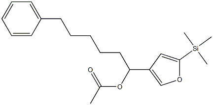 Acetic acid 1-[5-(trimethylsilyl)-3-furyl]-6-phenylhexyl ester Structure