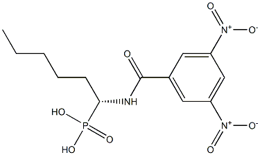 3,5-Dinitro-N-[(1R)-1-phosphonohexyl]benzamide 구조식 이미지