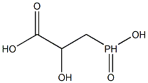 2-Hydroxy-3-(hydroxyphosphinyl)propanoic acid Structure
