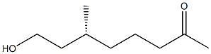 [R,(+)]-8-Hydroxy-6-methyl-2-octanone Structure