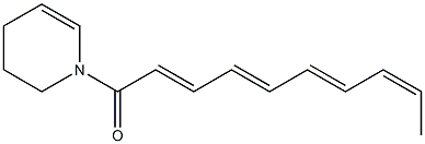 (2E,4E,6E,8Z)-1-[(1,2,3,4-Tetrahydropyridin)-1-yl]-2,4,6,8-decatetren-1-one Structure