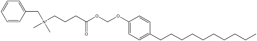 N,N-Dimethyl-N-benzyl-N-[3-[[(4-decylphenyloxy)methyl]oxycarbonyl]propyl]aminium 구조식 이미지