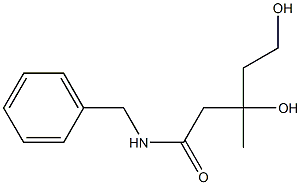 N-Benzyl-3,5-dihydroxy-3-methylpentanamide Structure