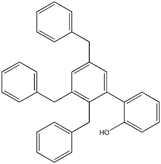 2-(2,3,5-Tribenzylphenyl)phenol Structure