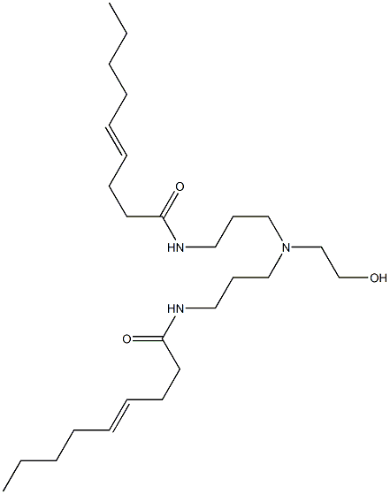 N,N'-[2-Hydroxyethyliminobis(3,1-propanediyl)]bis(4-nonenamide) 구조식 이미지