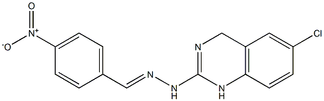 4-Nitrobenzaldehyde [[6-chloro-1,4-dihydroquinazolin]-2-yl]hydrazone Structure