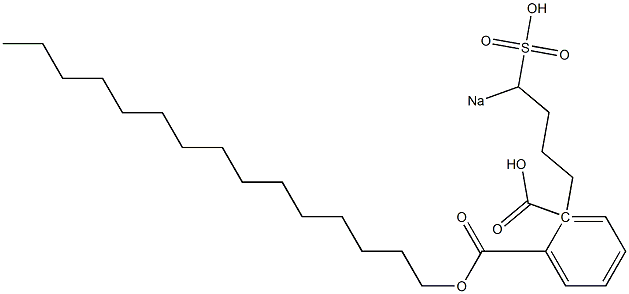 Phthalic acid 1-pentadecyl 2-(4-sodiosulfobutyl) ester Structure