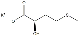 (R)-2-Hydroxy-4-(methylthio)butanoic acid potassium salt Structure