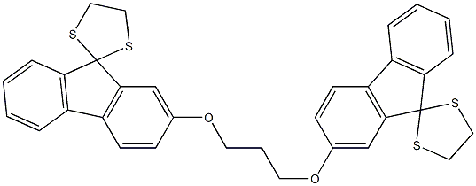 2,2''-(1,3-Propanediyldioxy)bis(spiro[9H-fluorene-9,2'-[1,3]dithiolane]) Structure