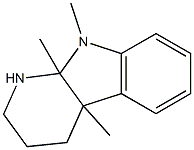 4a,9,9a-Trimethyl-1,2,3,4,4a,9a-hexahydro-9H-pyrido[2,3-b]indole 구조식 이미지