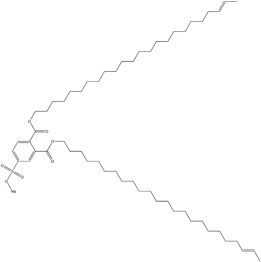 4-(Sodiosulfo)phthalic acid di(22-tetracosenyl) ester Structure