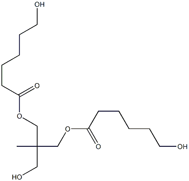 Bis(6-hydroxyhexanoic acid)2-(hydroxymethyl)-2-methyl-1,3-propanediyl ester 구조식 이미지
