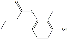 Butyric acid 3-hydroxy-2-methylphenyl ester 구조식 이미지