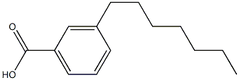 3-Heptylbenzoic acid Structure